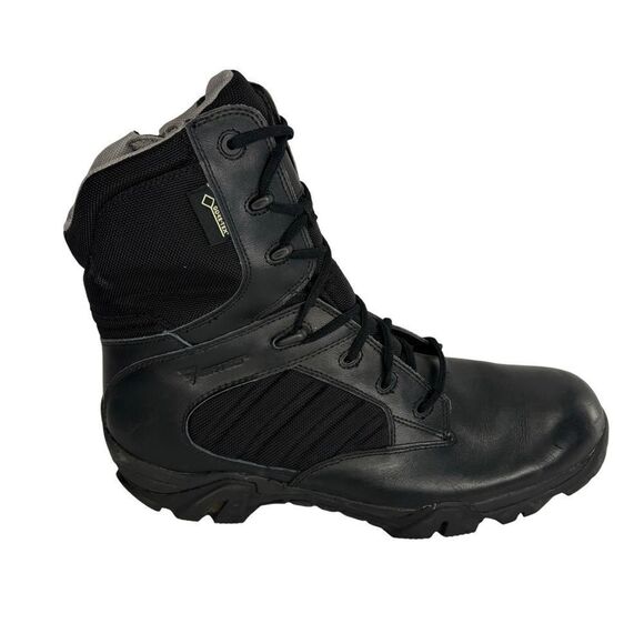 Men’s Bates gore text black leather combat boots size 14 - Picture 1 of 6
